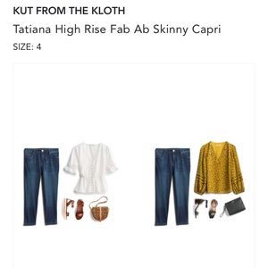 Kut From The Kloth Tatiana High Rise Crop Jean